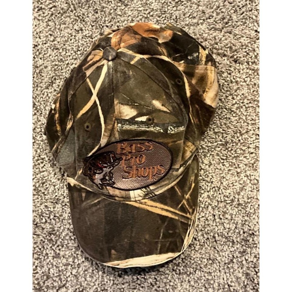 Vintage Bass Pro Shops HiBeam Camo Hat with LED Lights – Realtree Adjustable Cap